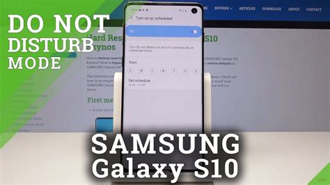 How To Activate Do Not Disturb Mode In Samsung Galaxy S10 Dnd Mode Youtube