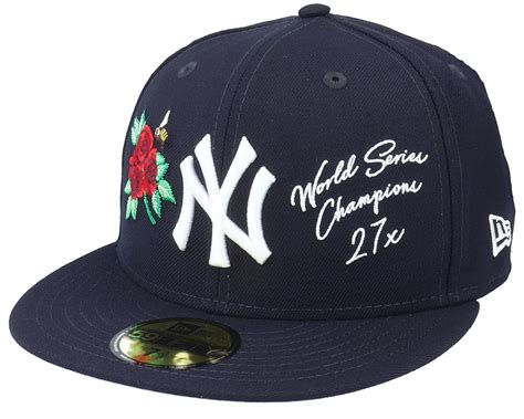 New York Yankees Mlb Icon 59fifty Navy Fitted New Era Cap