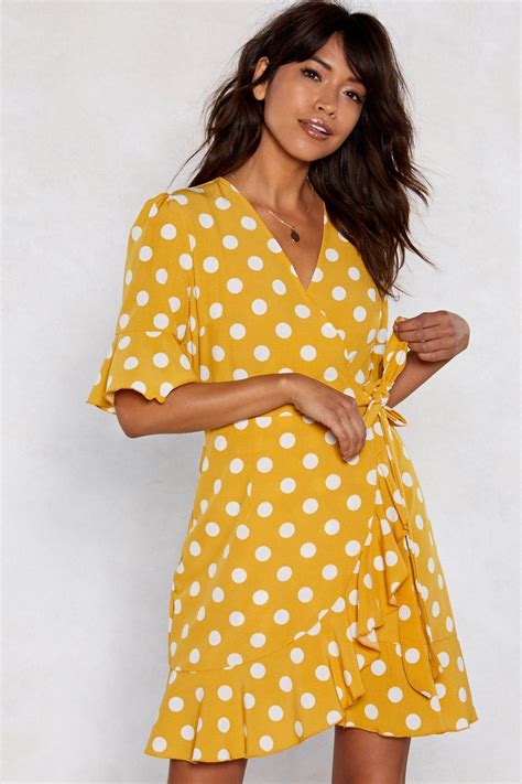 Yellow Polka Dot Dress Fashion Dresses