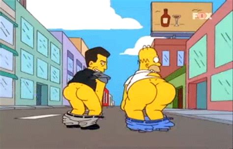 Naked Homer Simpson Find Share On Giphy Hot Sex Picture