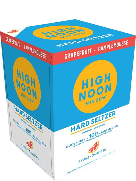 High Noon Grapefruit Hard Seltzer 4 Pack Cans 1 Newfoundland Labrador