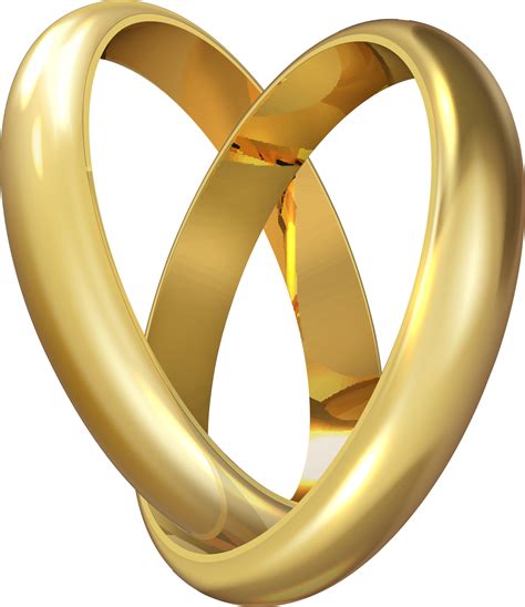 Pair Of Gold Wedding Rings 11356618 Png