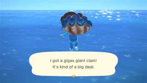 Comment attraper une palourde géante Gigas dans Animal Crossing New