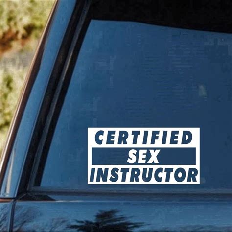 2021 Sex Instructor Funny Rude Car Truck Window Wall Laptop Vinyl Decal