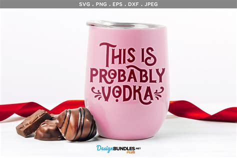 This is probably Vodka - svg, printable