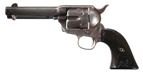 Black Powder Colt Single Action Army 44 40 Revolver With Factory Letter