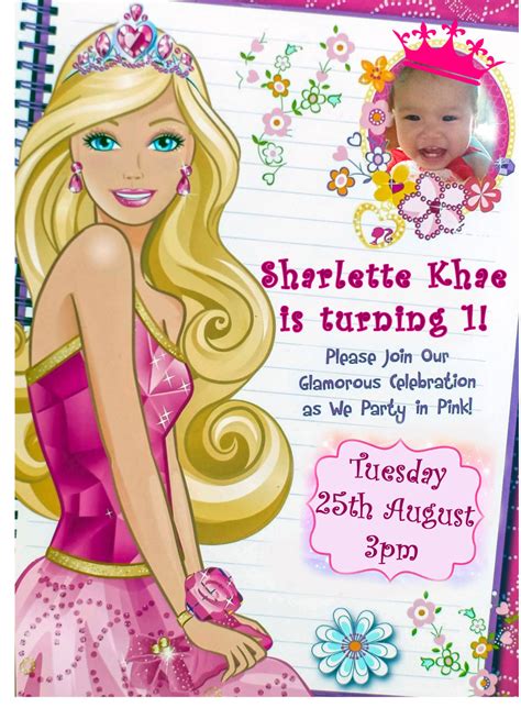 There are many of baby shower ideas on our site, make sure to check them all and you can grab it as your invitation card and it's completely free. DIY Barbie Invitation - Nheng's Wonderland