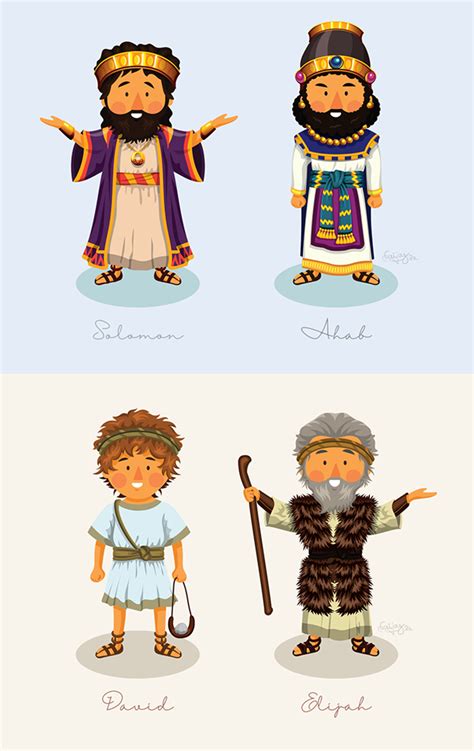 Bible Flat Characters Children Illustrations On Behance