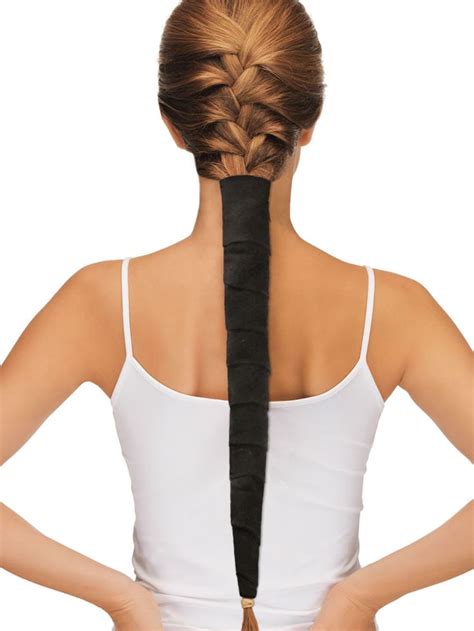 The sleek af hairstyle involves singling out a strand and wrapping it around the base of the ponytail to hide an aesthetically unpleasing hair tie. WrapSure™ Ponytail Wrap | Ponytail wrap, Ponytail ...