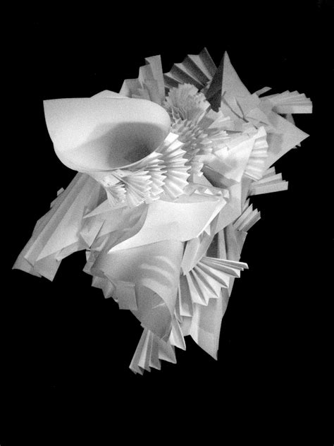 Abstract Paper Shape And Form 3d Design Concept Paper Sculptures
