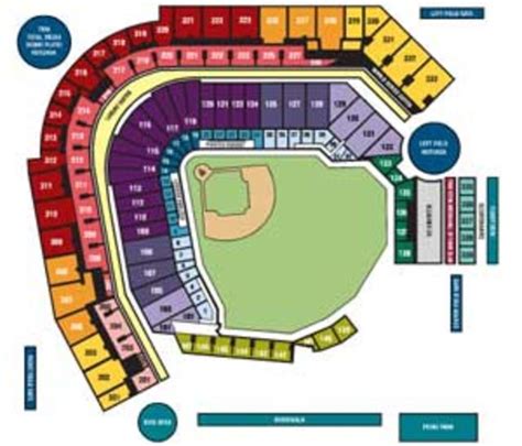 Pittsburgh Pirates Pnc Park Mlb Stadium Map Ballpark Map Baseball