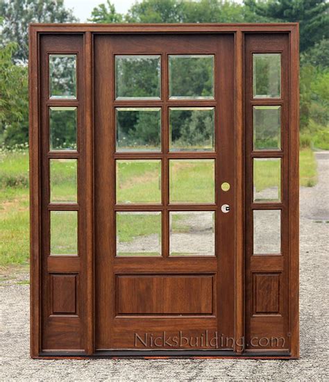 8 Lite Exterior Door And Sidelights With Clear Beveled