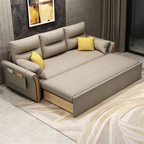 858 Full Sleeper Sofa Cottonandlinen Upholstered Convertible Sofa With