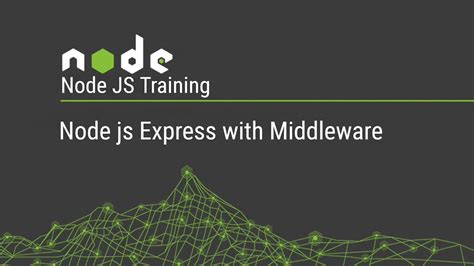 Node Js Understanding Middleware Youtube
