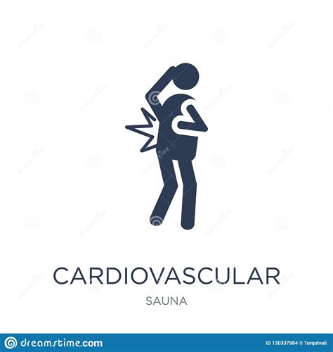 Icono Del Sistema Cardiovascular Sy Cardiovascular Del Vector Plano De ...