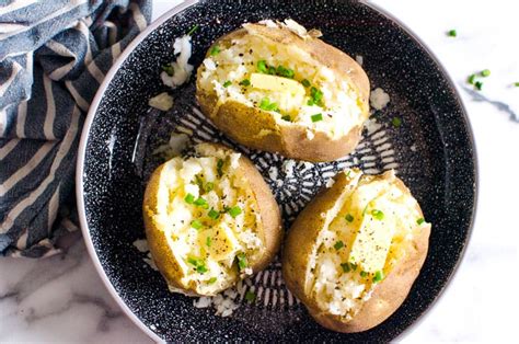 The sliced potatoes are quickly pressure cooked, then layered with a creamy cheese sauce and broiled to gooey perfection. Instant Pot Baked Potatoes {Foolproof Method for Any Size ...