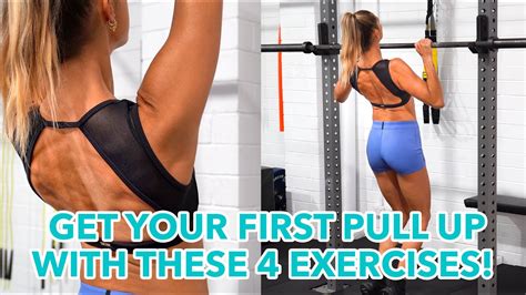 progressions to help you get your first pull up 4 exercises youtube