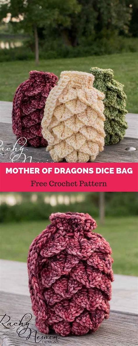 Mother Of Dragons Dice Bag Free Crochet Pattern All Easy Pattern