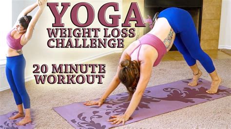 Weight Loss Yoga Challenge Workout 3 20 Minute Fat Burning Yoga Meltdown Beginner