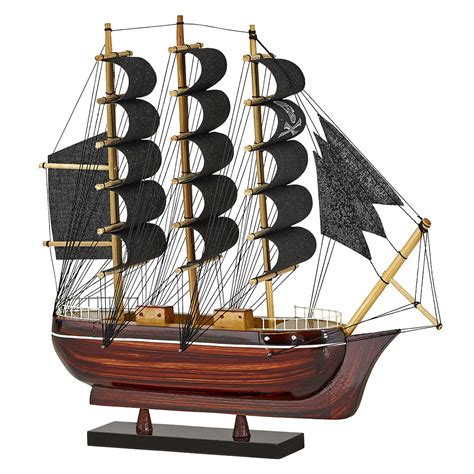 Longshore Tides Sherman Wooden Pirate Ship Model And Reviews Wayfair