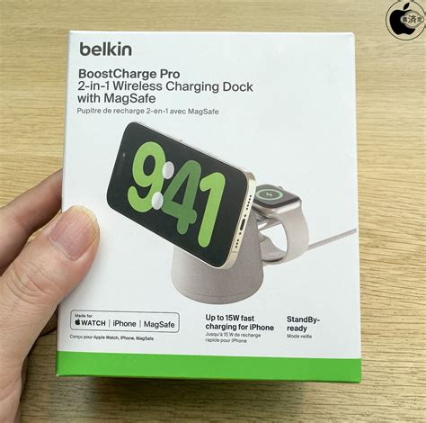 Apple Store、belkinのmagsafe対応ワイヤレス充電器 Belkin Boost↑charge Pro 2 In 1