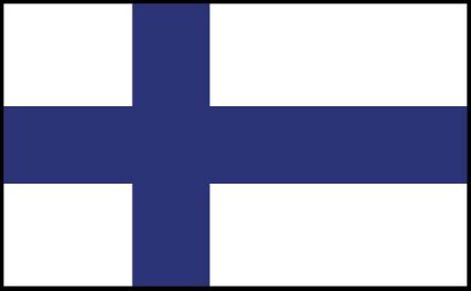 La bandera de finlandia tiene una cruz azul sobre un fondo blanco. Bandera de Finlandia