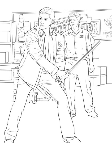 Supernatural Coloring Pages at GetDrawings | Free download