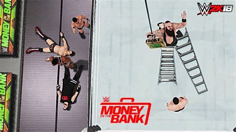 Moving target, in which she did her own stunt work. WWE 2K18 Money In The Bank 2018 | Men's Money in the Bank Ladder Match! - YouTube