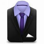 Manager Purple Icon Suit Icons Combinar Negro