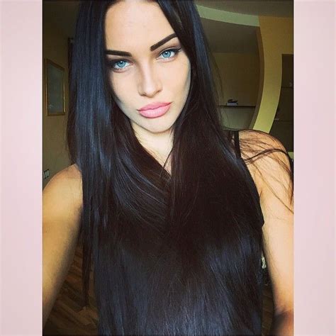 Stunning Black Hair And Pale Skin