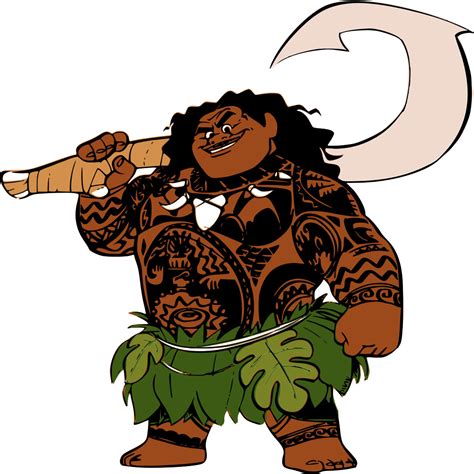 Maui Moana Silhouette at GetDrawings | Free download