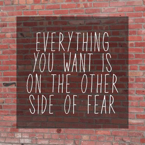 Everything You Want Is On The Other Side Of Fear Pictures Photos And
