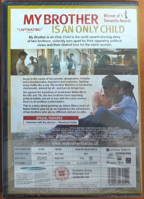 My Brother Is An Only Child Daniele Luchetti Dvd Sifir Tr Altyazi