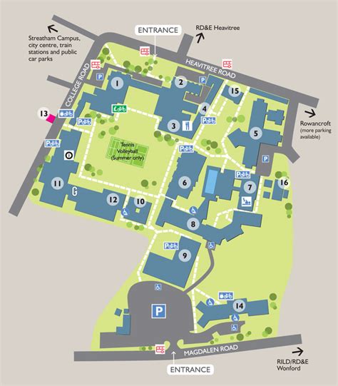 St Luke S Campus Map Campuses And Visitors University Of Exeter My