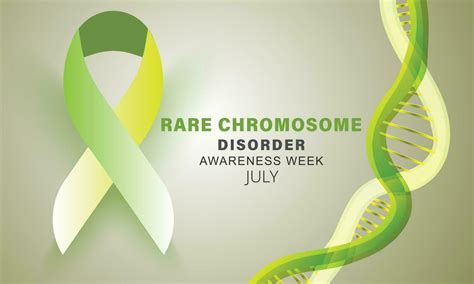 Rare Chromosome Disorder Awareness Week Background Banner Card Poster Template Vector