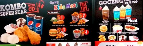 Menu yang ditawarkan oleh kfc indonesia hampir sama dengan kfc international, hanya ada penambahan nasi saja. Daftar Harga Menu KFC Terbaru 2019 | Harian Nusantara