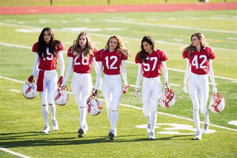Victorias Secret Angels Playing Football Video Glamour