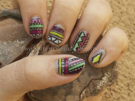 See more ideas about nail wraps, jamberry nail wraps, jamberry nails. Two Kittens Beauty: DIY Aztec Nail Wraps Tutorial!