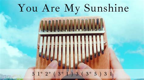 You Are My Sunshine Kalimba Tutorial For Beginners With Tabs Youtube