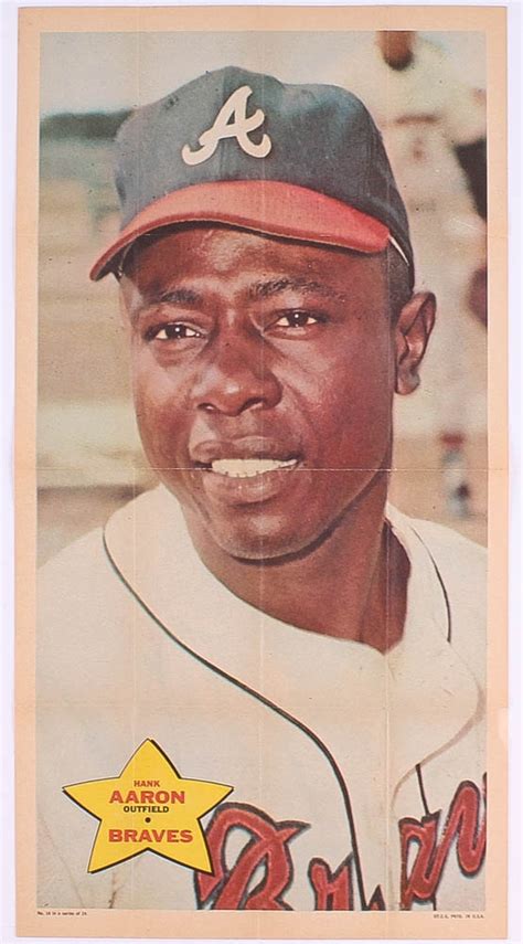 Hank Aaron 1968 Topps Posters 14 Pristine Auction