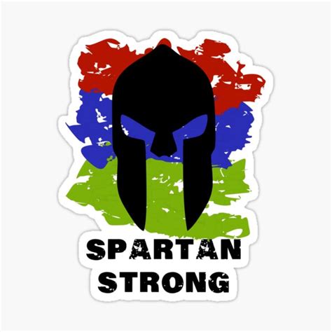 Spartan Strong Sticker By Alessiofano Redbubble