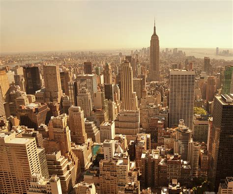 New York Birds Eye View Of Manhattan Photograph By Sebastian Julian
