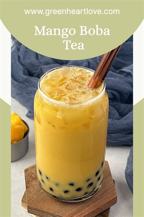 Tropical Mango Boba Tea Recipe Bubble Tea Recipe Mango Boba Tea
