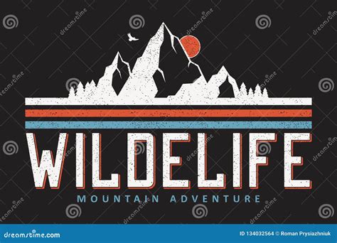 Mountain Typography Graphics For Slogan Tee Shirt Outdoor Adventure