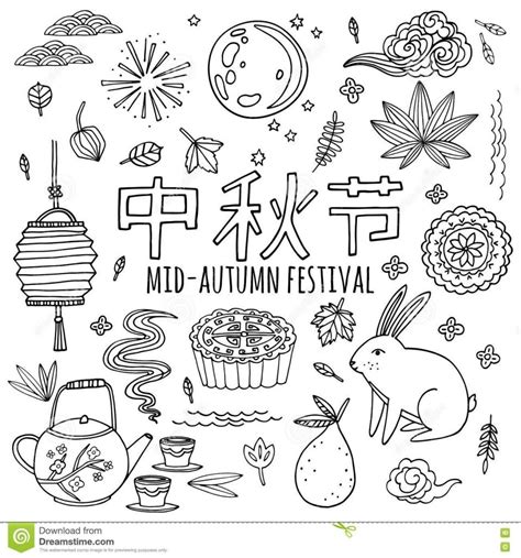 ️chinese Moon Festival Coloring Pages Free Download