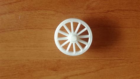 Free Stl File Western Small Wagon Wheel For Playmobil・3d Printing