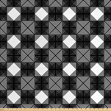 Geometric Fabric By The Yard Lattice Inspired Pattern With Symmetric