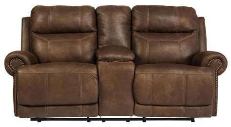 By simply putting it into the frames, each section of. Austere Brown Double Reclining Loveseat with Console from ...