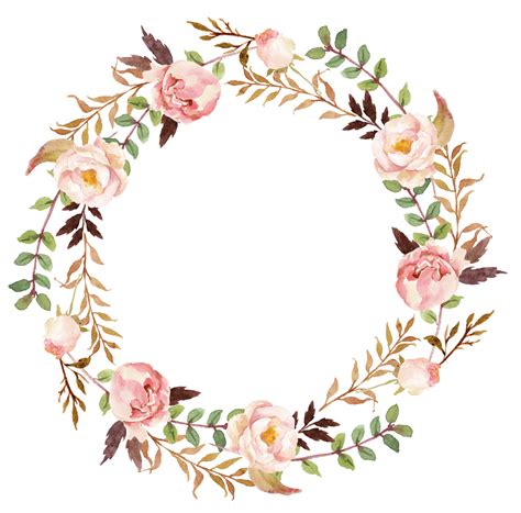Wedding Invitation Paper Wreath Clip Art Flower Wreath Png Download