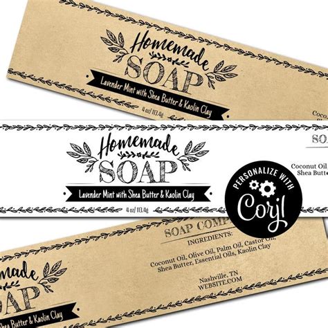Printable Handmade Soap Labels Printable Word Searches